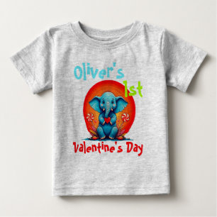 Personal My FIRST VALENTINEs Baby Elephant Toddler T-Shirt