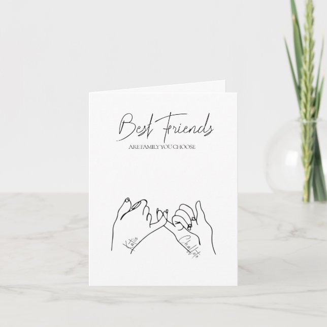 Personal Name for Best friend Birthday Card (Front)