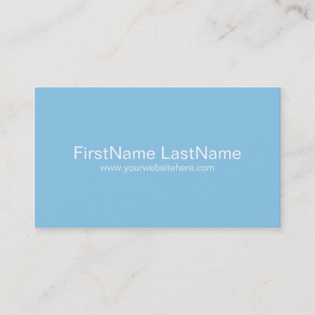 Personal Networking Business Cards in Blue (Front)