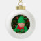 Personal Photo Ceramic Ball Christmas Ornament