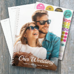 Personal Photo Weekly Monthly Wedding Planner<br><div class="desc">Wedding planner with your favourite photo on the front - personalized with your details in chic lettering. Planner includes monthly and weekly layouts,  12 months,  60 pages with laminated soft cover front and back covers.</div>