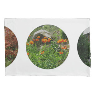 Personal Photos Polka Dots on White Pillowcase