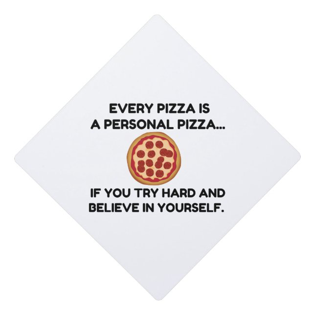 PERSONAL PIZZA GRADUATION CAP TOPPER (Front)