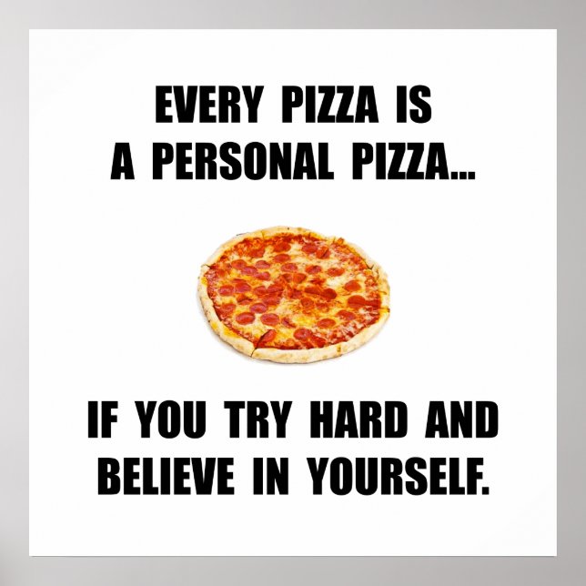 Personal Pizza Poster (Front)