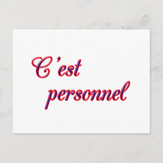 Personal postcard