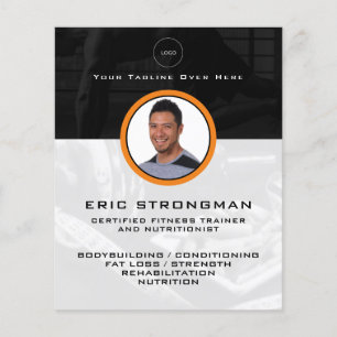 Personal profile image fitness  flyer