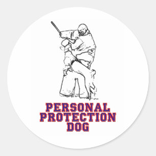 Personal Protection Dog Classic Round Sticker