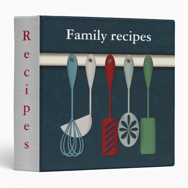 Personal recipe book cookbook family favourite binder (Front/Spine)