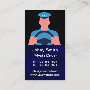 Personal Ride Sharing Uber Driver (New Uber Logo)  Business Card