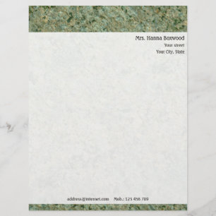Personal Rock Texture with Return Address Letterhead