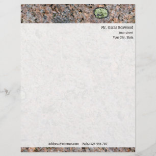 Personal Rock Texture with Return Address Letterhead