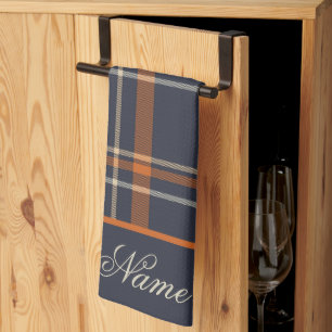 Personal Rustic Christmas/winter plaid   Kitchen Towel