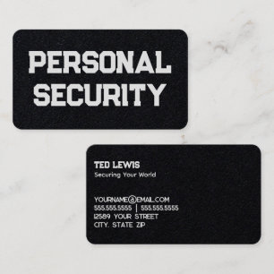 Personal Security Business Card