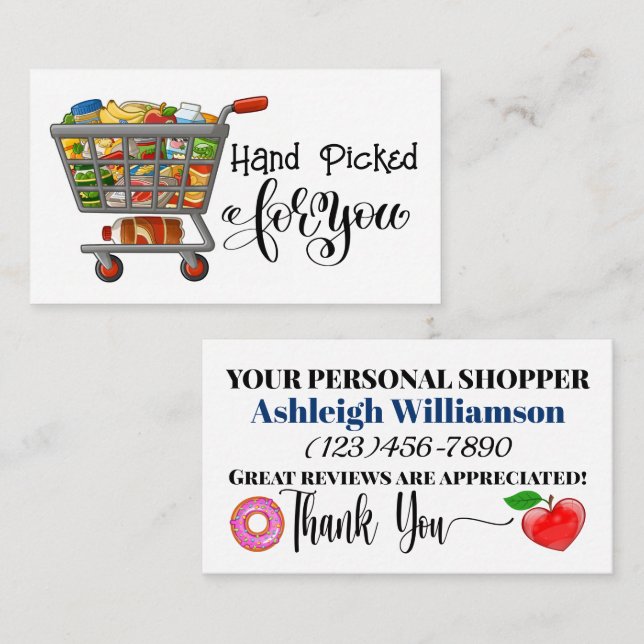 PERSONAL SHOPPER Business Card (Front/Back)