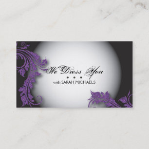 Personal Shopper Business Card Bold Fancy Glitter