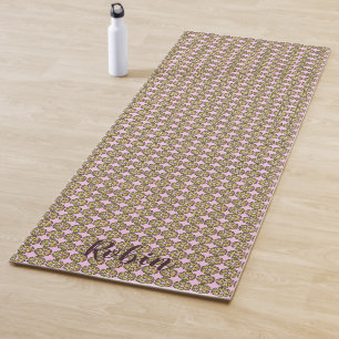 Personal Simple Colourful Flowers for her Yoga Mat
