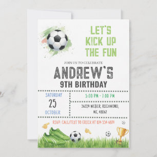 Personal Soccer Birthday Invitation Template