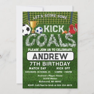 Personal Soccer Birthday Party Invitation