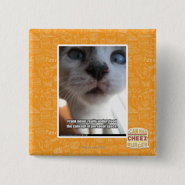 Personal Space 2 Inch Square Button (Front)