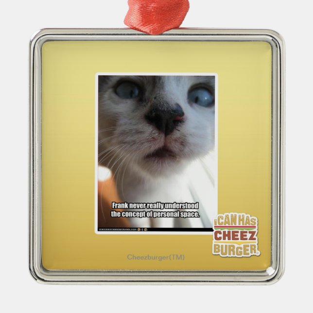 Personal Space Metal Ornament (Front)