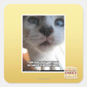 Personal Space Square Sticker
