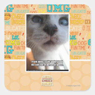 Personal Space Square Sticker