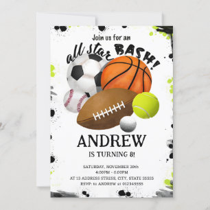 Personal Sports Birthday For kid Invitation 