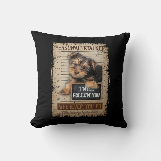 Personal Stalker Portuguese Water Dog I'll Follow  Throw Pillow (Front)