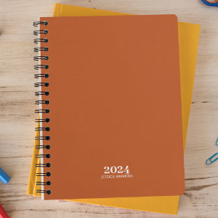 Personal Stationery • Pumpkin Orange Weekly Planner
