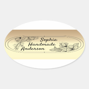 Personal sticker for master handmade