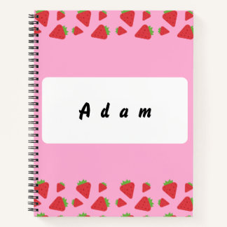 Personal Strawberry  Notebook