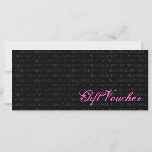 Personal Stylist Gift Certificate (Front)