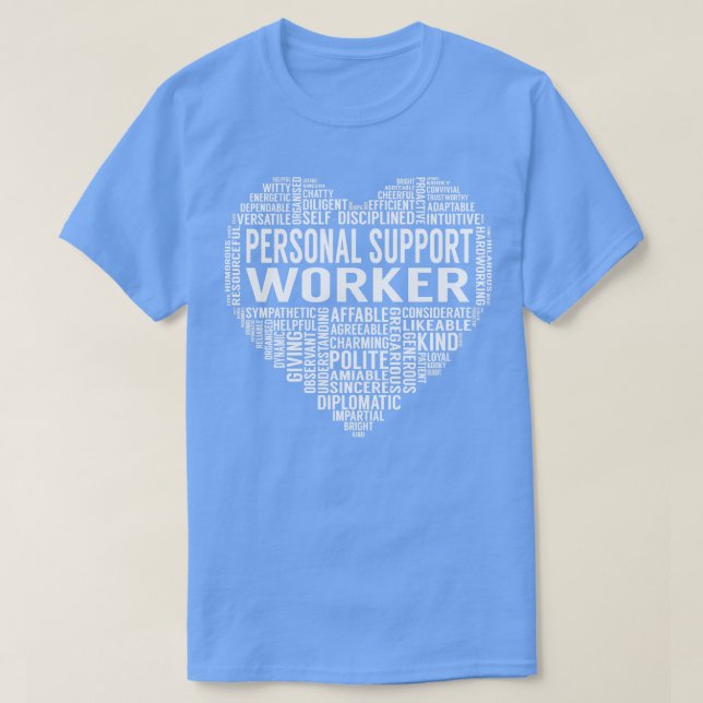 Personal Support Worker Heart T-Shirt (Design Front)