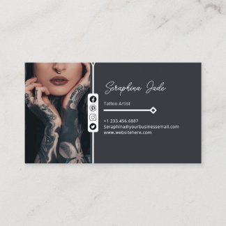 Personal Tattoo Artist Business Card