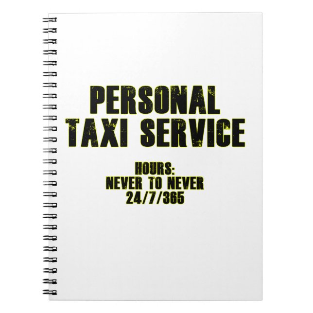 Personal Taxi Service Notebook (Front)