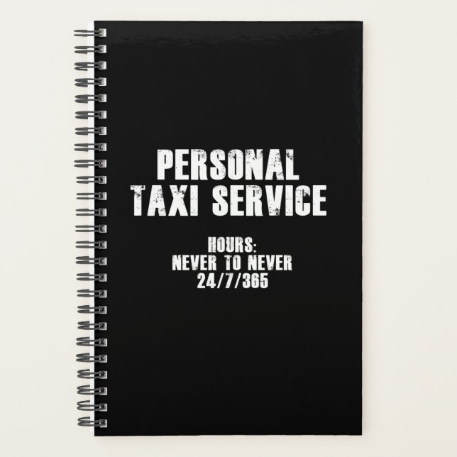 Personal Taxi Service (White) Planner (Front)