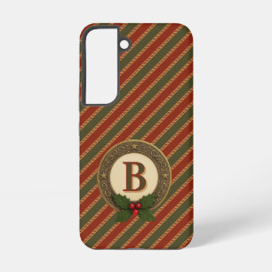 personal traditional coloured Christmas striped Samsung Galaxy Case