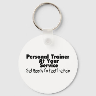 Personal Trainer At Your Service Keychain