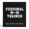 Personal Trainer Black and White Dumbell Training