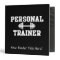 Personal Trainer Black and White Dumbell Training