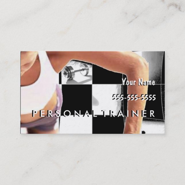 Personal Trainer Business Card (Front)