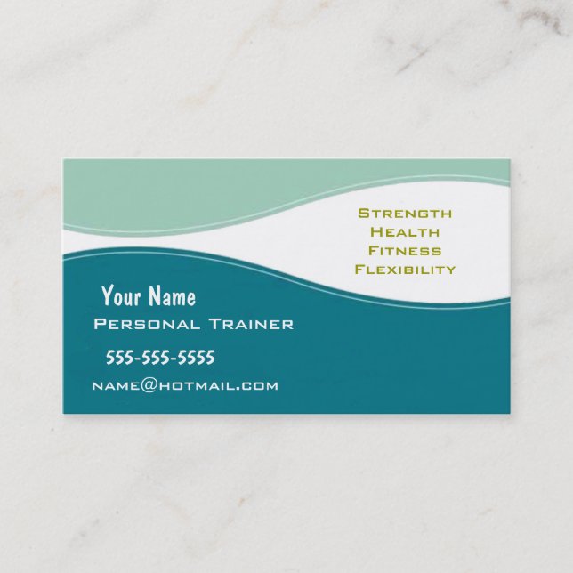 Personal Trainer Business Card (Front)