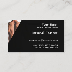 Personal Trainer Business Card