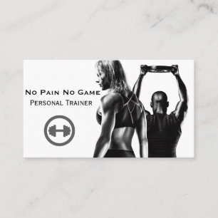 Personal trainer business card