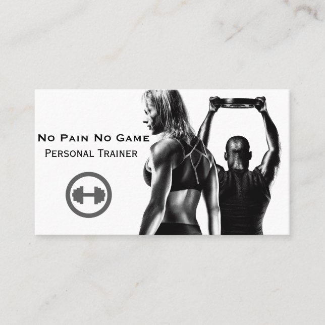 Personal trainer business card (Front)