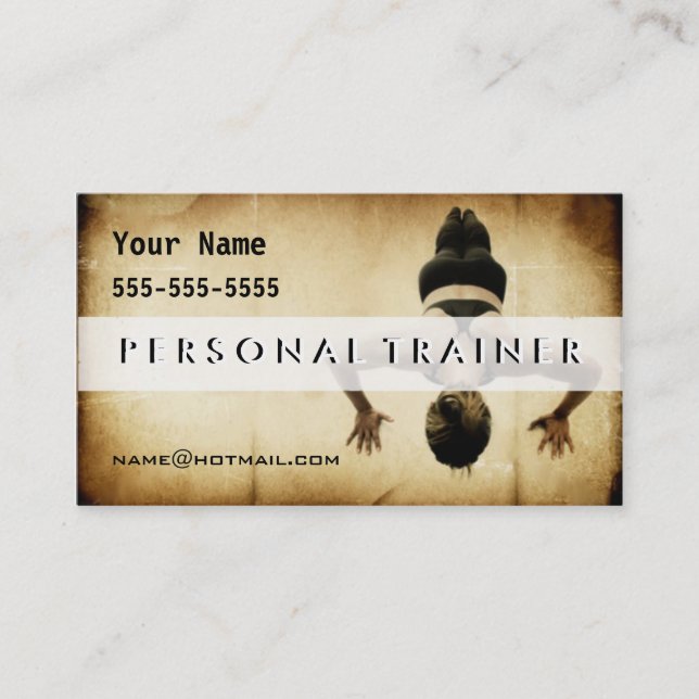 Personal Trainer Business Card (Front)