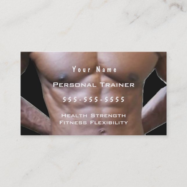 Personal Trainer Business Card (Front)
