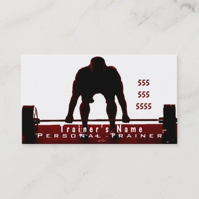 Personal Trainer Business Card (Front)