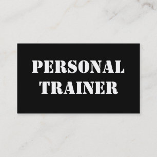 Personal Trainer Business Card
