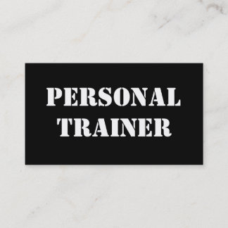 Personal Trainer Business Card